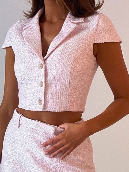 Meshki Tops - Meshki tweed top